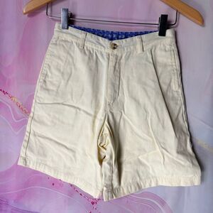 J. Bailey Boys 8 Pastel Yellow Flat Front Dress Shorts Preppy Boardwalk Luxury